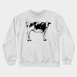 Line drawing - cow Crewneck Sweatshirt